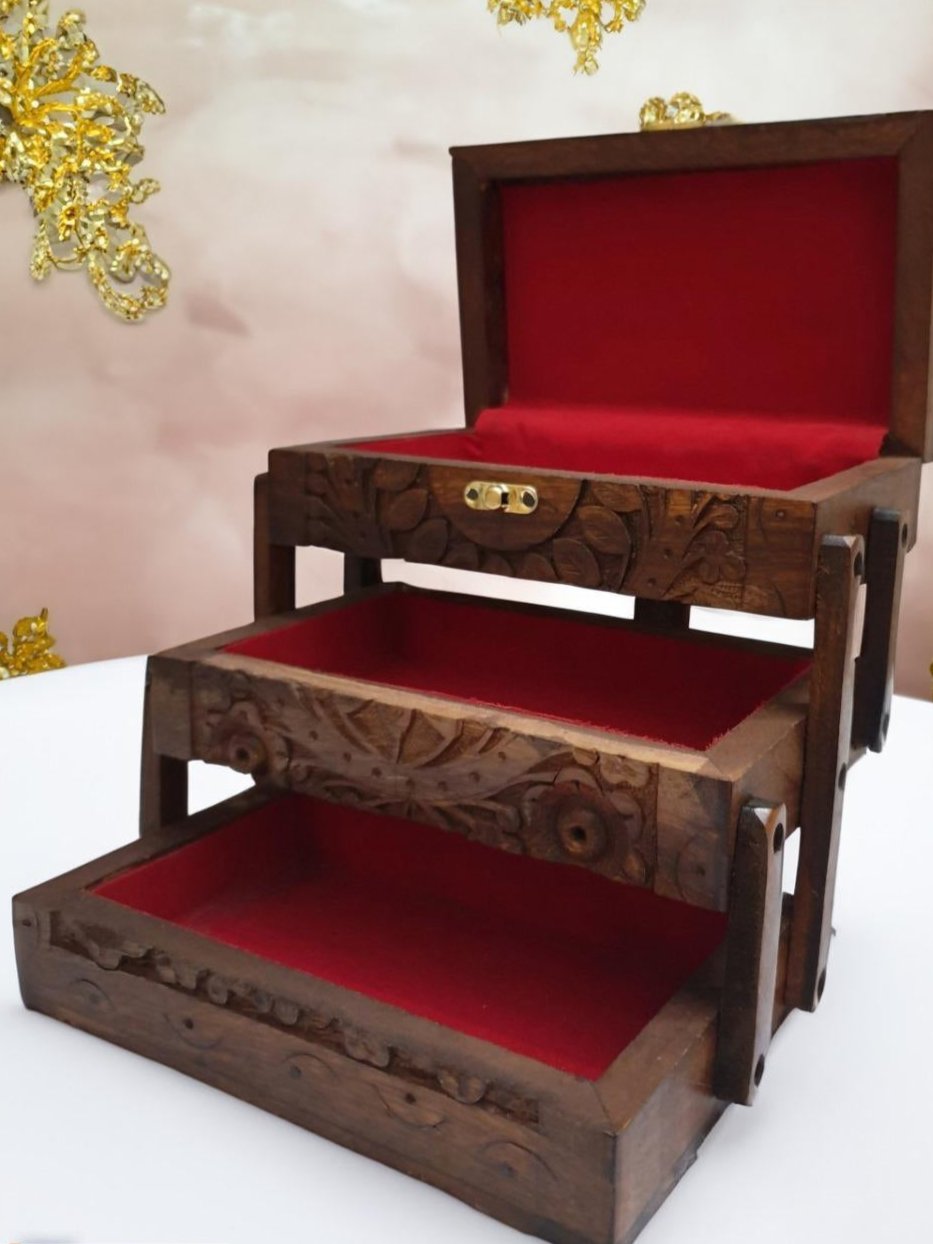 Beautiful Carved Jewelry Box