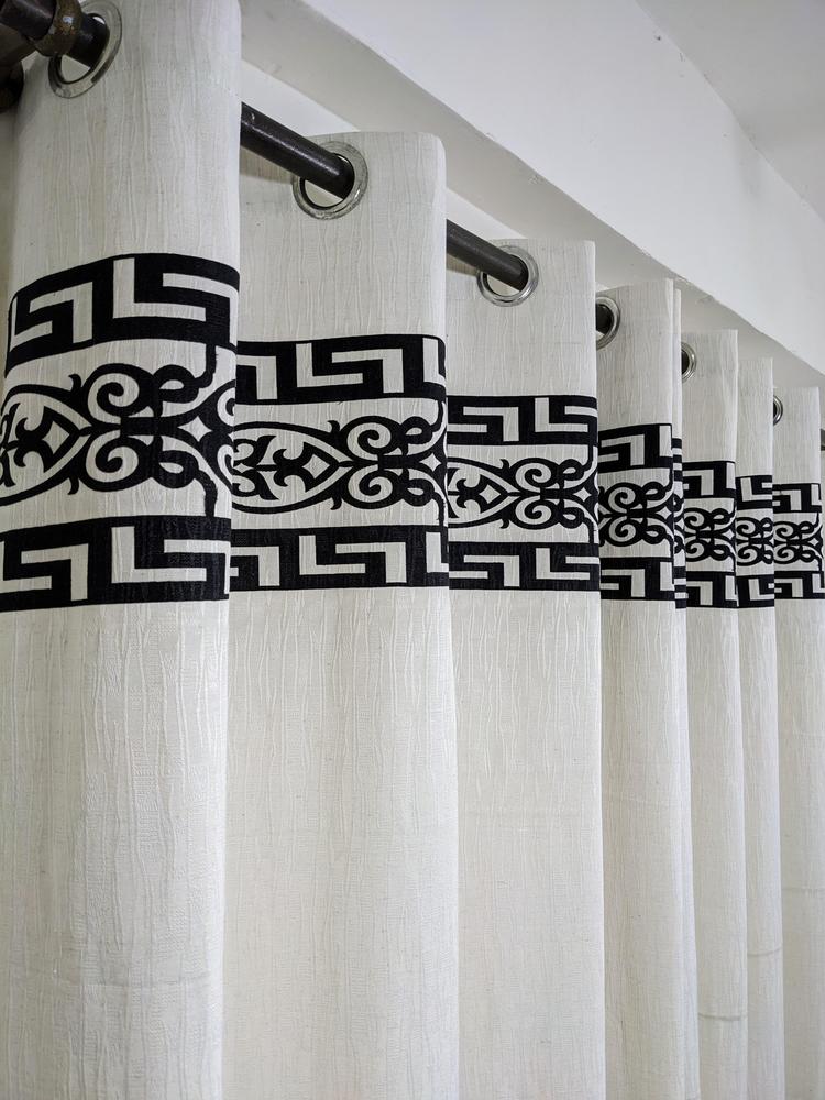 Jacquard Self Motif Curtain Style 2
