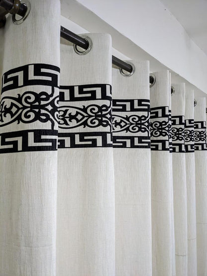 Jacquard Self Motif Curtain Style 2