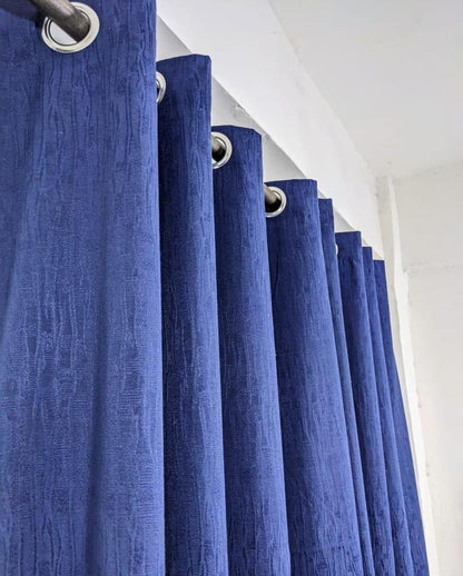 Plain Jumbo Self Shaded Curtains Style 1