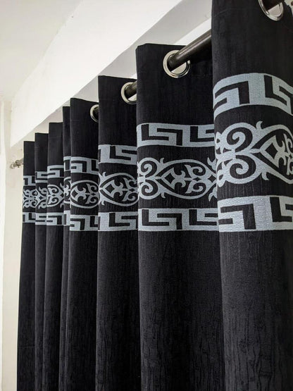 Jacquard Self Motif Curtain Style 1