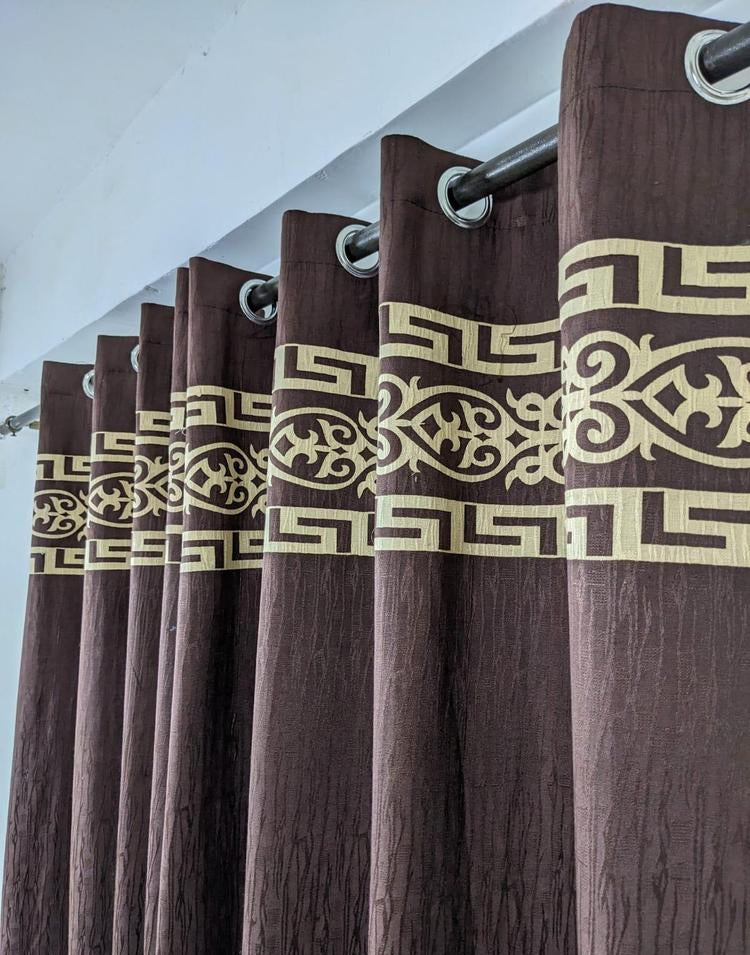 Jacquard Self Motif Curtain Style 4
