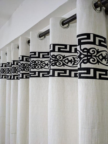 Jacquard Self Motif Curtain Style 2