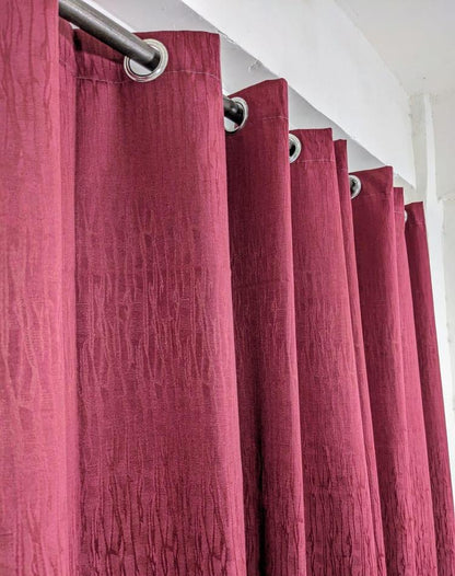 Plain Jumbo Self Shaded Curtains Style 4