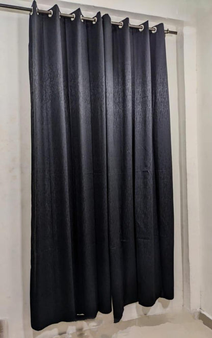 Plain Jumbo Self Shaded Curtains Style 3