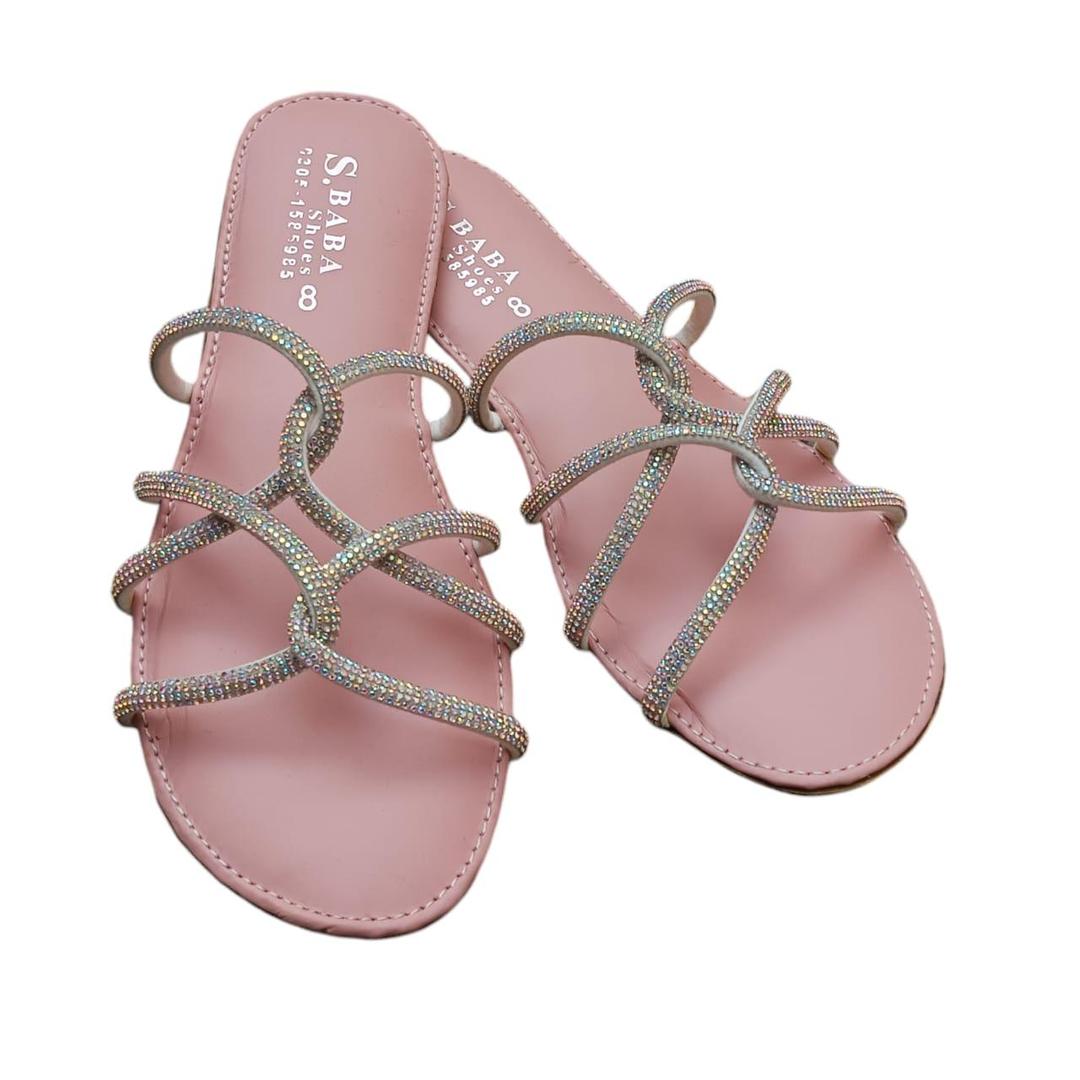 Women's PVC Fancy Flats Slipper Style 9