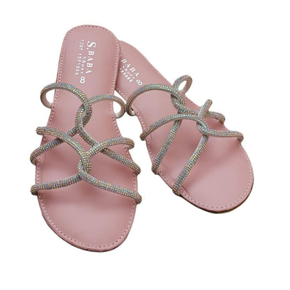 Women's PVC Fancy Flats Slipper Style 9