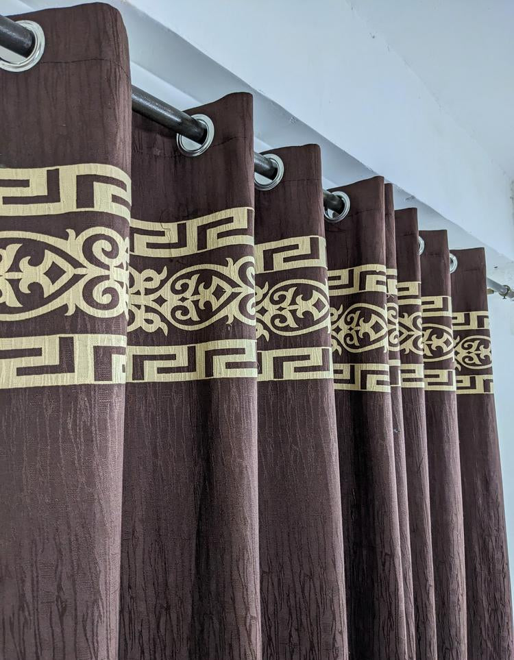 Jacquard Self Motif Curtain Style 4