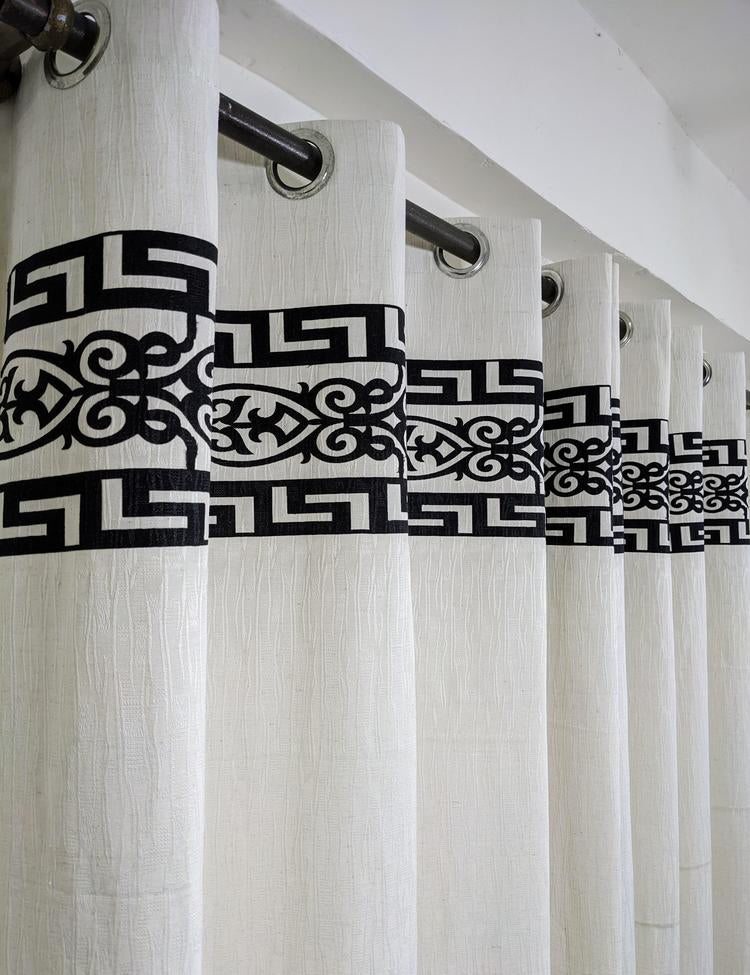 Jacquard Self Motif Curtain Style 2