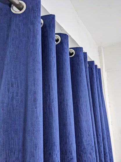 Plain Jumbo Self Shaded Curtains Style 1