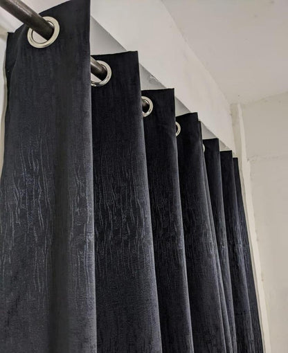 Plain Jumbo Self Shaded Curtains Style 3
