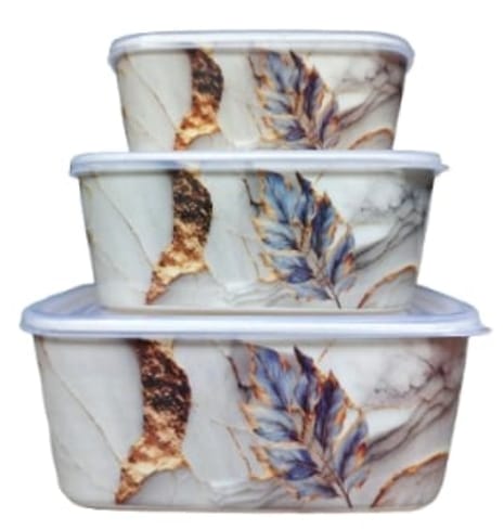 Set of 3 Melamine Bowls with Lids – Stylish Storage Bowl Set (Small, Medium & Large)