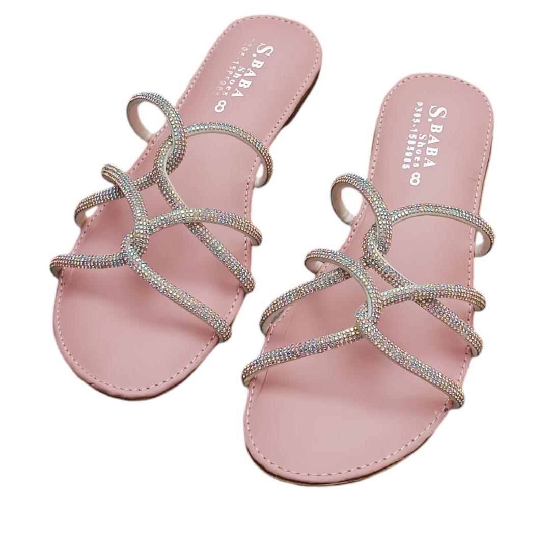 Women's PVC Fancy Flats Slipper Style 9