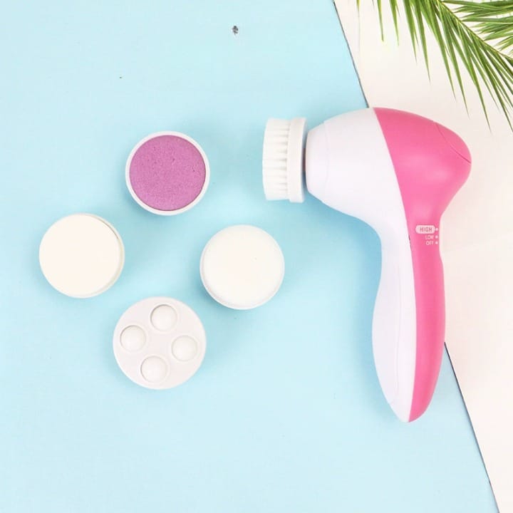 5 in 1 Facial Electric Cleanser and Massager - Best Quality Beauty Care Exfoliating and Massaging, Beauty Tool Device
