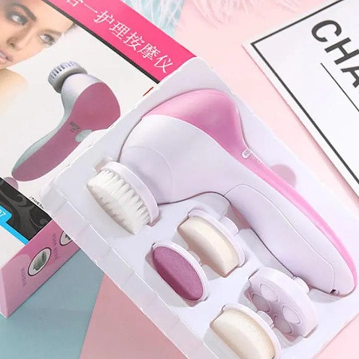 5 in 1 Facial Electric Cleanser and Massager - Best Quality Beauty Care Exfoliating and Massaging, Beauty Tool Device
