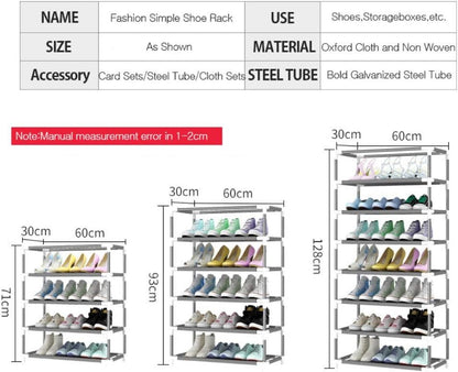 Premium 5-Layers Portable Shoe Rack with Dustproof Cover – Attractive Designs