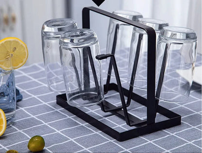 Iron Kitchen Glass and Mug Holder Stand