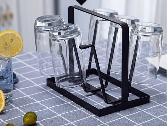 Iron Kitchen Glass and Mug Holder Stand