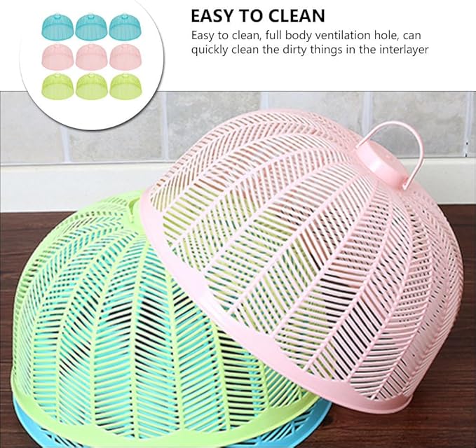 Food Plastic Cover-Umbrella Shape (Pack of 3)