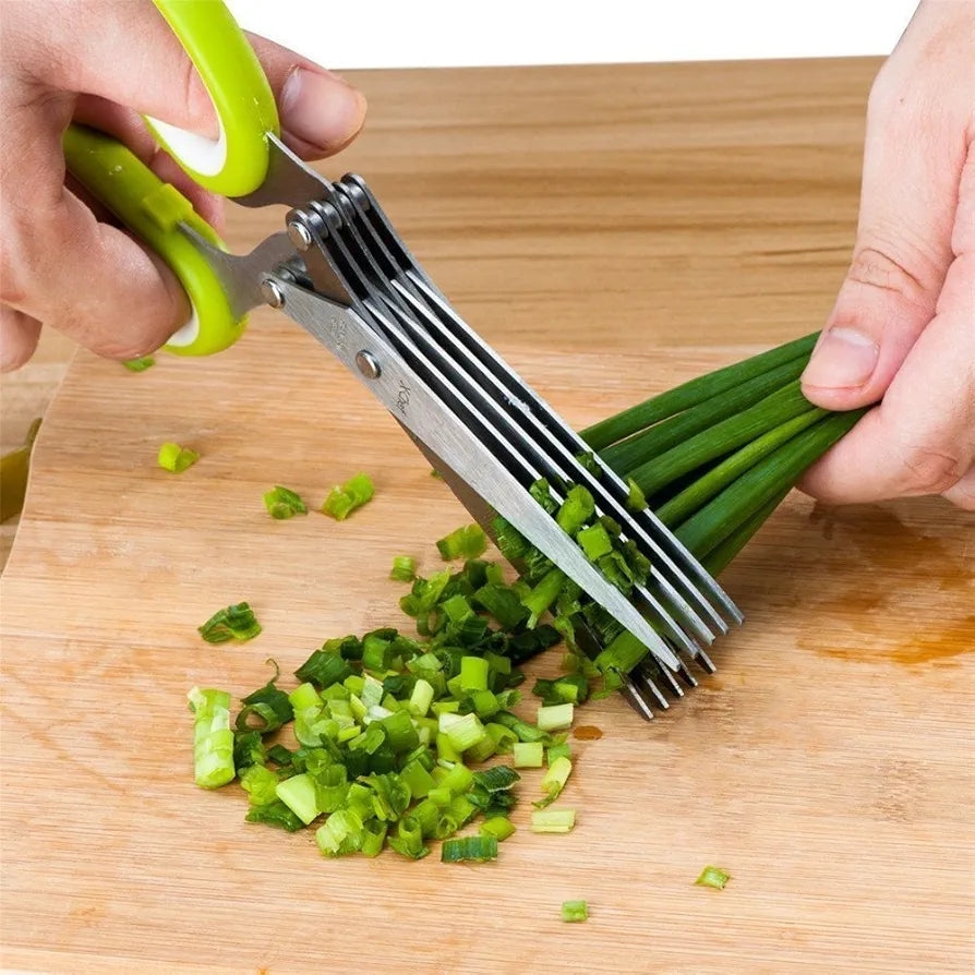 Multifunctional Stainless Steel 5-Layer Kitchen Scissor