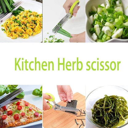 Multifunctional Stainless Steel 5-Layer Kitchen Scissor