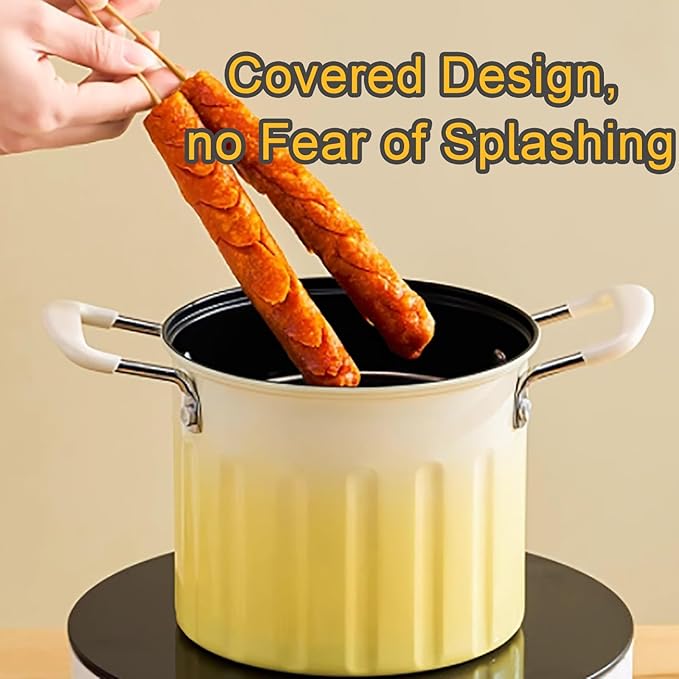 Double Color Deep Frying Pot 3 Liter