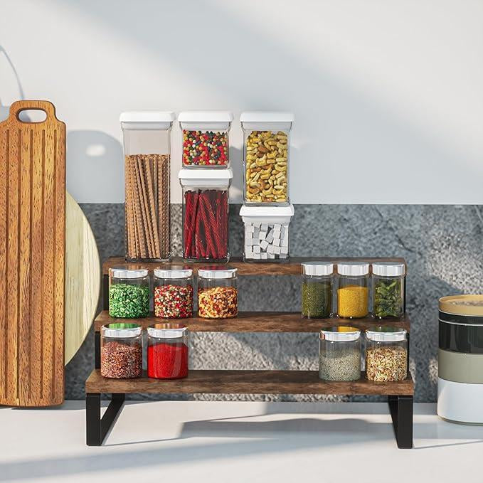 Elegant Kitchen Wooden Rack -  Spice Organizer