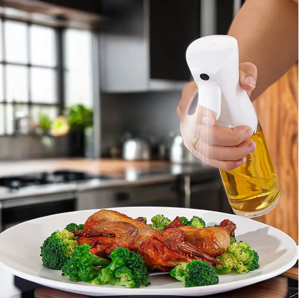 Oil Spray Bottle 300ml - Perfect for Healthy Cooking and Precise Flavoring