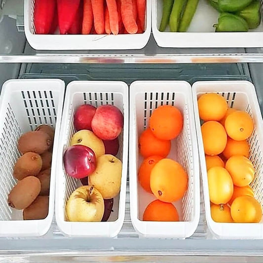 Plastic Fridge Storage Organizer Basket – Pack of 3- Keep Your Fridge Organized This Ramzan!