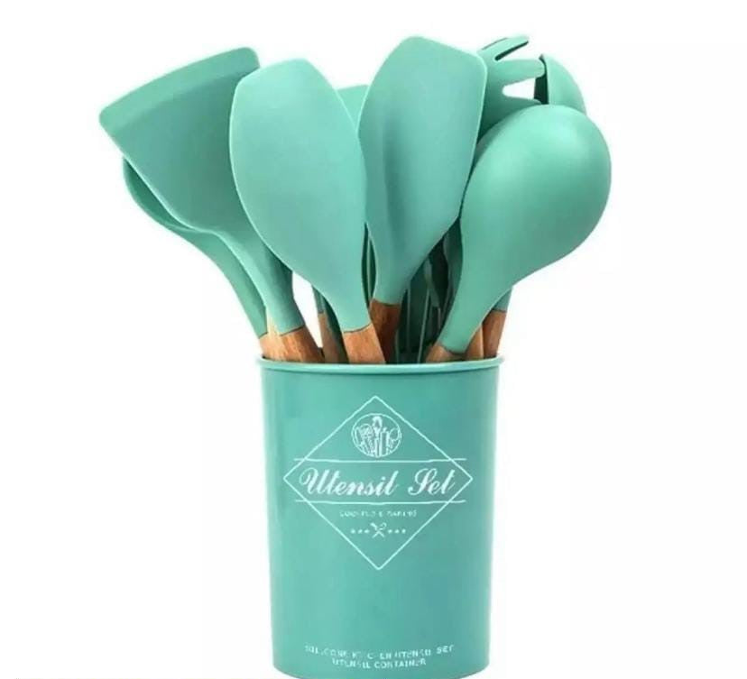 12 Pcs Silicon Spatula Spoon Set