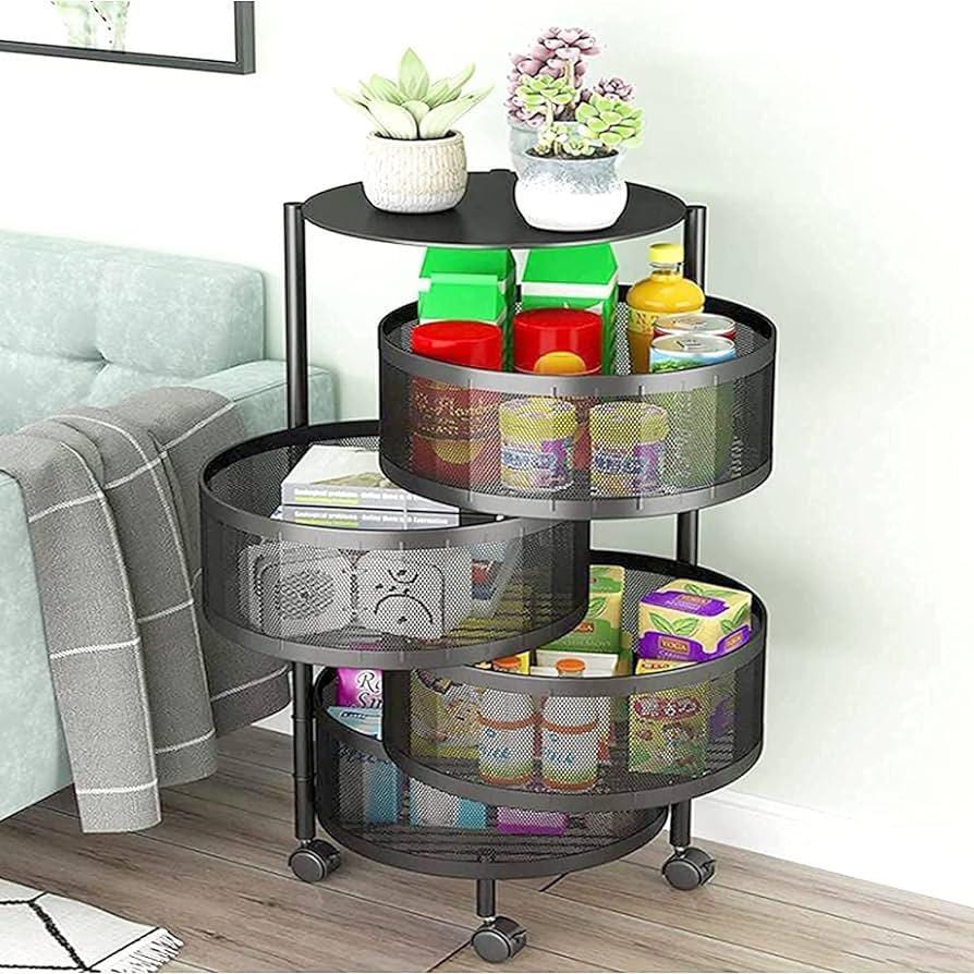 4 Layered Rotatable Fruit Basket (Round)