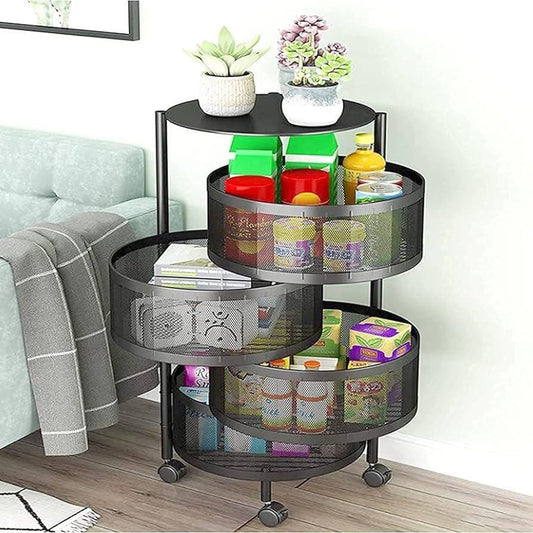 4 Layered Rotatable Fruit Basket (Round)