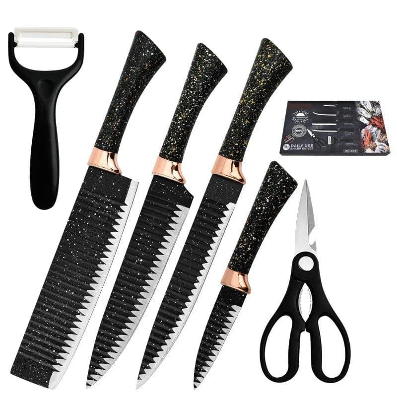 Premium 6-Piece Knife Set | High-Quality Kitchen Knives for Precision Cutting