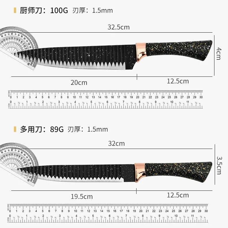 Premium 6-Piece Knife Set | High-Quality Kitchen Knives for Precision Cutting