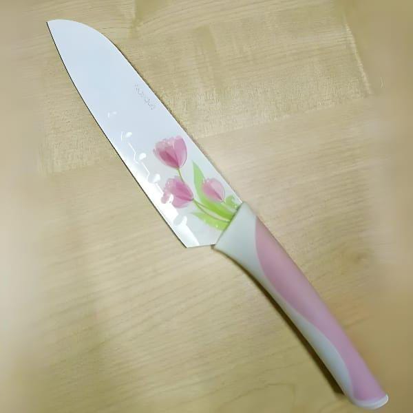 Imported 5 PCs Classic Flower Coated Knives Set