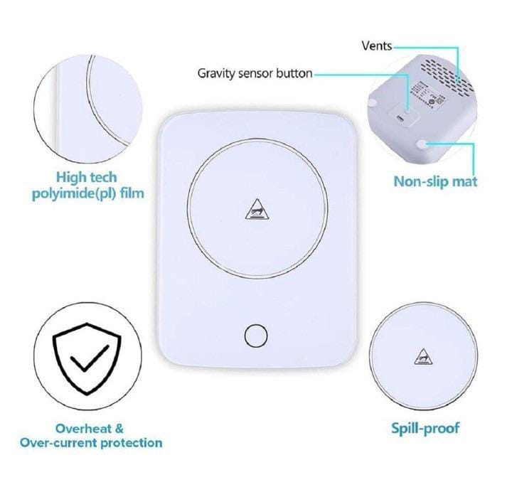 USB Electric Beverage Heater/Coffee Mug Heating Coaster (Without Cup)