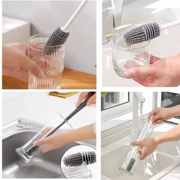 Silicone Bottle Cleaning brush Pack Of  3