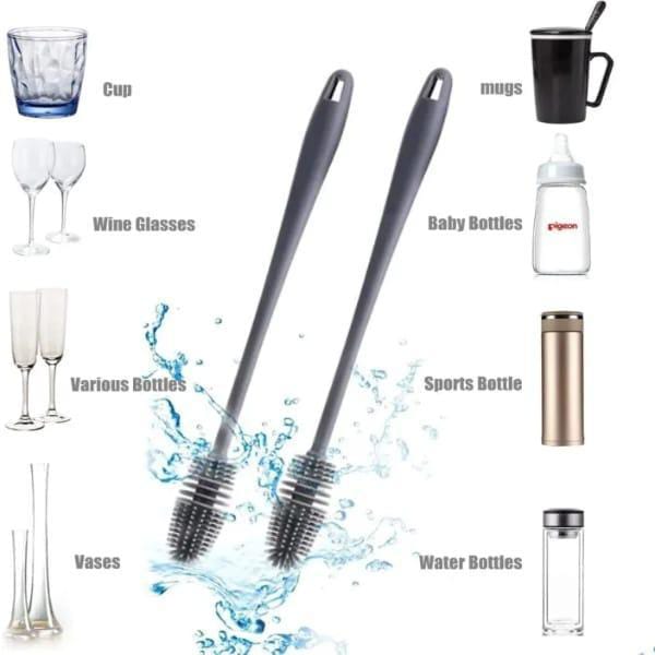 Silicone Bottle Cleaning brush Pack Of  3