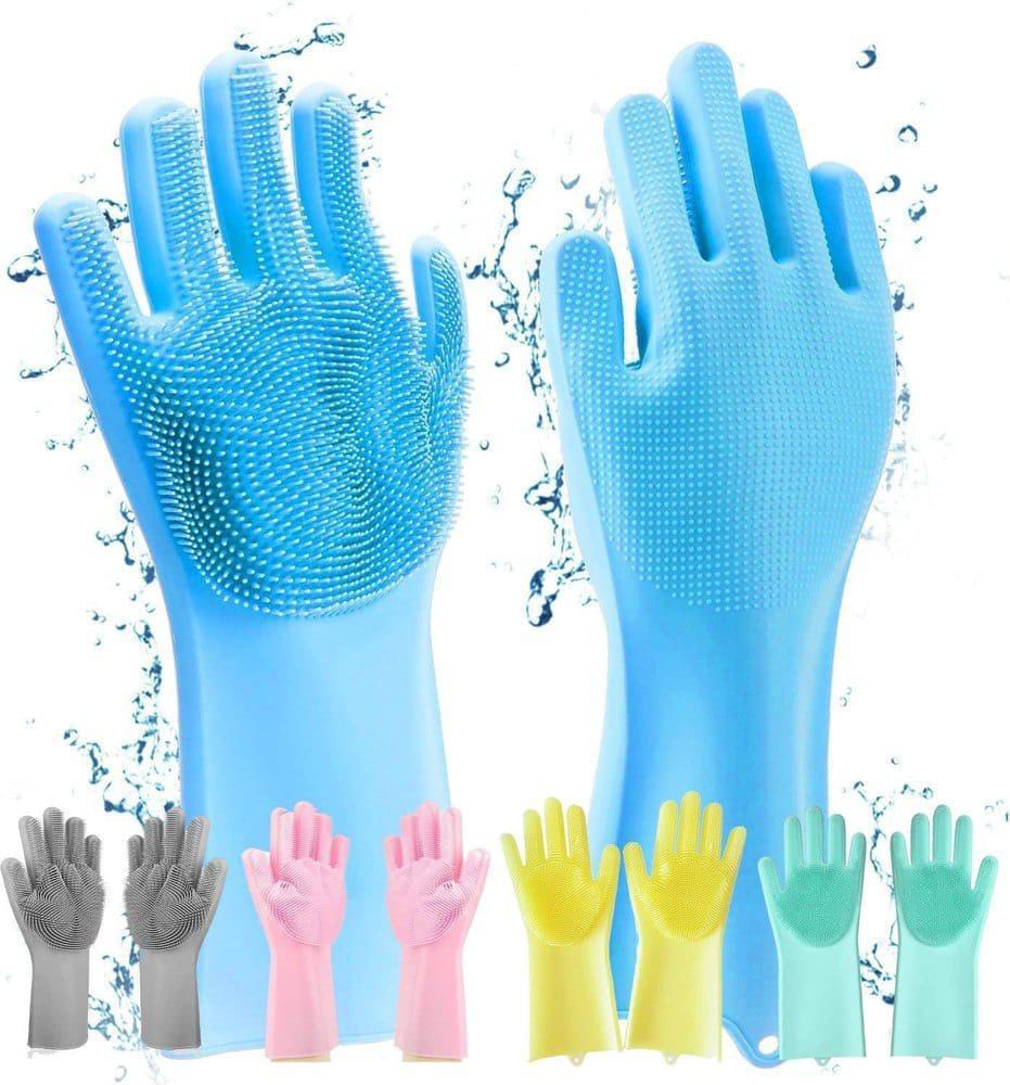 Silicone Washing Gloves Pack of 1 Pair