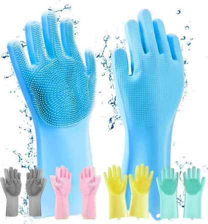 Silicone Washing Gloves Pack of 1 Pair