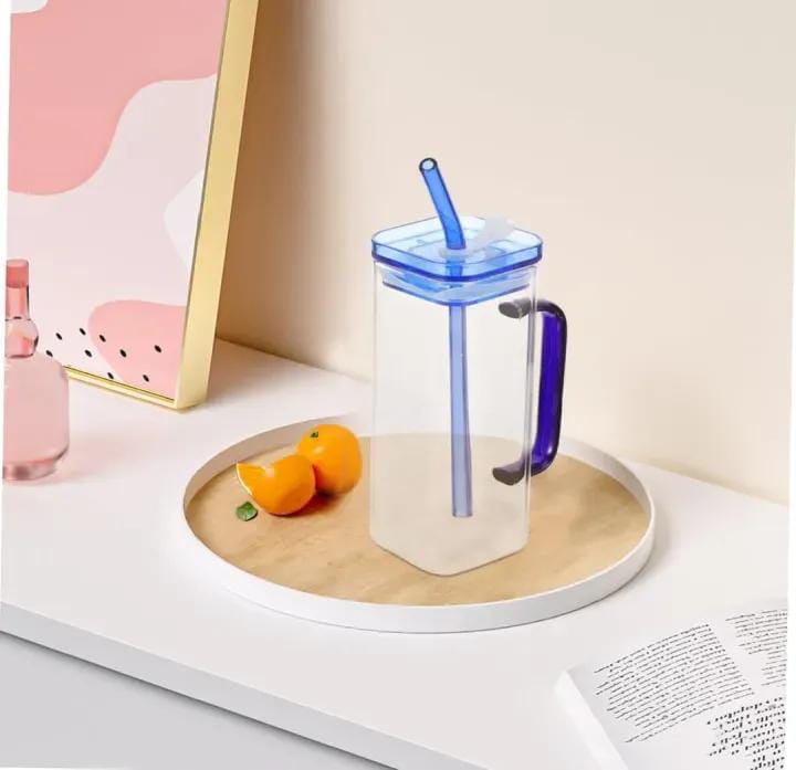 Square Glass Travel Coffee Mug