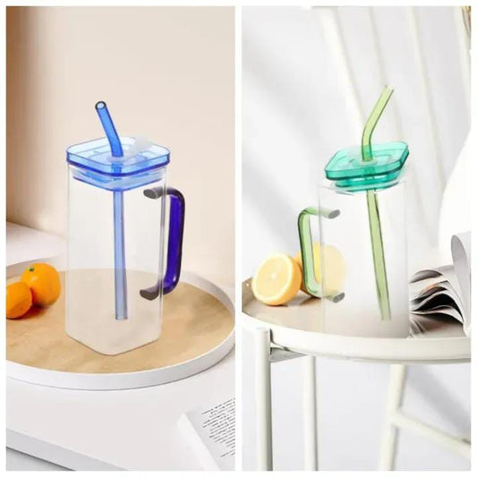 Square Glass Travel Coffee Mug