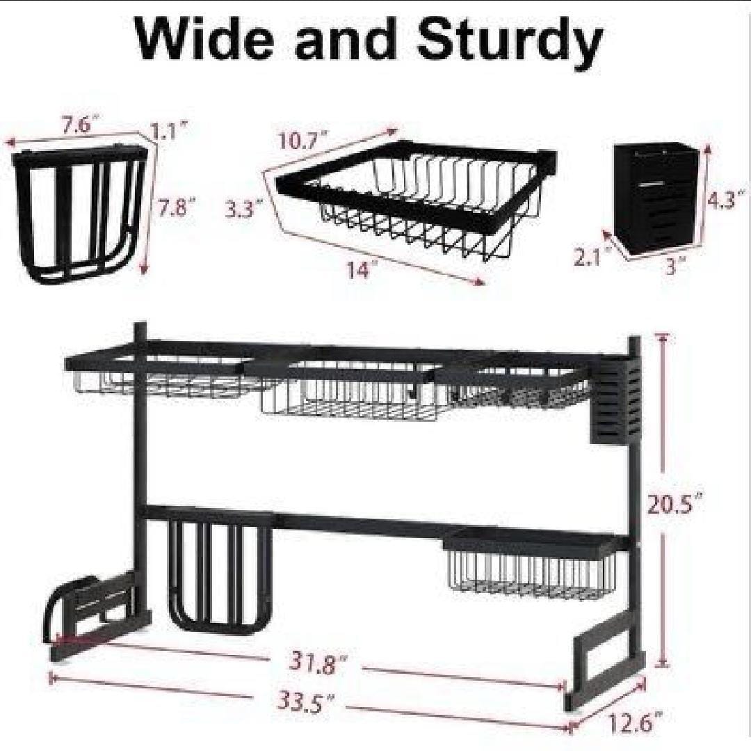 Premium Black Iron Kitchen Cutlery Organizer