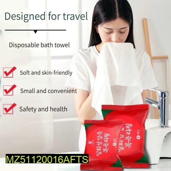 Compressed Disposable Cleansing Towels – Portable & Versatile Solution (Pack of 20pcs)