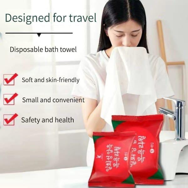 Compressed Disposable Cleansing Towels – Portable & Versatile Solution (Pack of 20pcs)