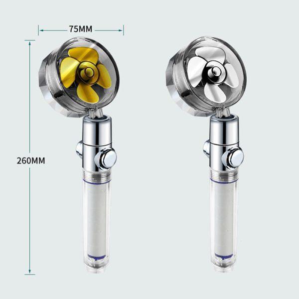 Pressurized Shower Head Turbine