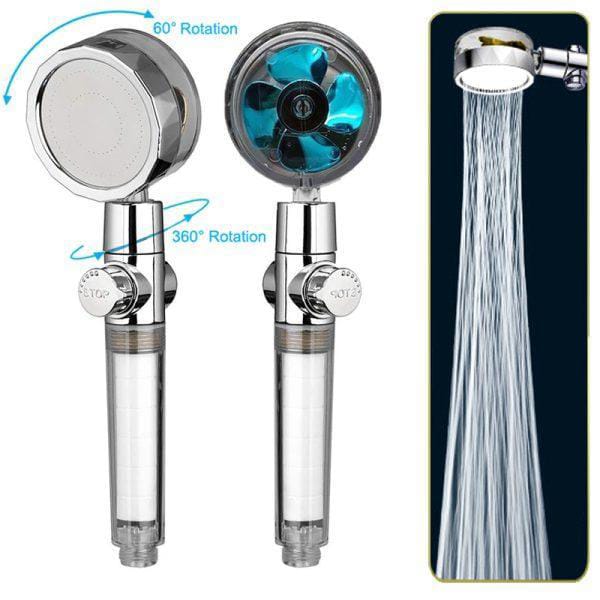 Pressurized Shower Head Turbine