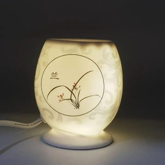 Electric Bakhoor Burner Aroma Lamp-Ceramic Electric Table Lamp
