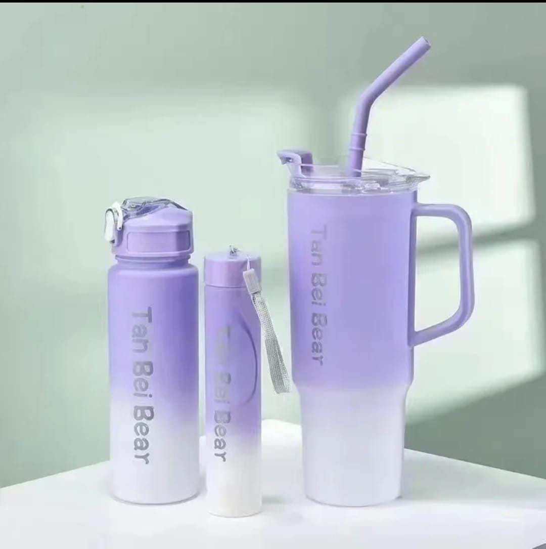 Gradient Water Bottle/Tumbler, Set of three