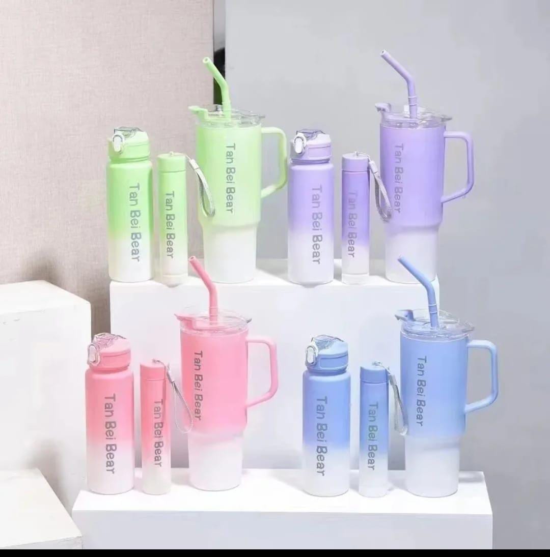 Gradient Water Bottle/Tumbler, Set of three